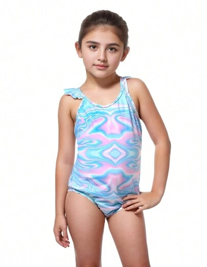 Traje De Baño De Una Sola Pieza Para Niña