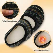 男女通用宽头休闲平底鞋 - 防滑橡胶鞋底，舒适单带家居拖鞋，轻便柔软，成人室内/室外日常鞋，多种颜色可选，女鞋 - 黑色 - 查看 4