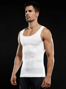 Men's 2 Pcs Compression Shirt Slimming Body Shaper Vest Gym Workout Tank Top Sleeveless Abdomen Shapewear Gynecomastia Compression Shirts, Tummy Control Undershirts - Change In Seconds