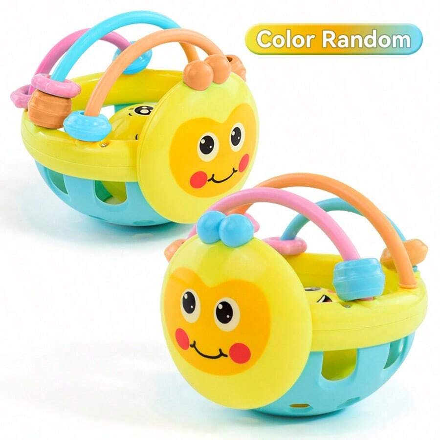 1 件新生儿玩具手抓球，可咬，早期教育和智力成长玩具 0-1 岁，OPP 袋包装 - 黃色 - 查看 1