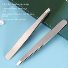 1 chiếc nhíp tỉa lông mày bằng thép không gỉ độ chính xác cao, thiết kế liền mạch, tạo hình lông mày, tẩy lông, dụng cụ gắn mi giả, dụng cụ làm đẹp. - Nhiều màu - Xem 1