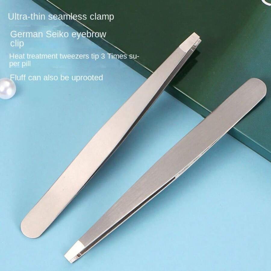 1 chiếc nhíp tỉa lông mày bằng thép không gỉ độ chính xác cao, thiết kế liền mạch, tạo hình lông mày, tẩy lông, dụng cụ gắn mi giả, dụng cụ làm đẹp. - Nhiều màu - Xem 1