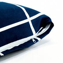 Xuxão Large Pillowcase Luxury Zipper 1.30mx40cm Percale Flex Printed 400 Threads Satin Touch - Lưới biển - Xem 2