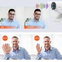 NUROUM White Hd Usb Webcam With Dual Noise-Cancelling Microphones, Fast Auto-Focus, 2K Web Camera, Plug & Play Webcam For Online Meeting/Learning With Computers - White - View 6