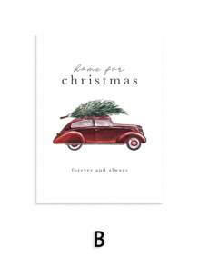 1 件带框墙壁艺术，适用于冬季节日装饰、圣诞树、糖果、家庭客厅装饰、无框圣诞节装饰、圣诞节装饰、圣诞树礼物装饰、感恩节婚礼家居装饰、家居装饰、秋季装饰、生日装饰、礼物派对用品、室内节日装饰、万圣节装饰、墙壁装饰、万圣节饰品 - 彩色 - 查看 25