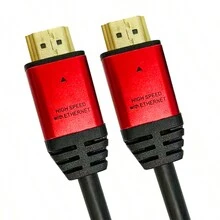 HDTV High-Definition Cable TV Computer Connection Cable 2.0 Version 4K Set-Top Box Display Extended Data Video Cable - Burgundy - View 12