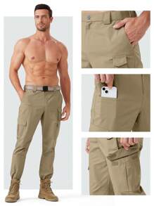 ZUTY Herren Flex Ripstop Taktische Hosen, wasserabweisende Stretch Cargohosen, leichte EDC Wandern Arbeitshosen
