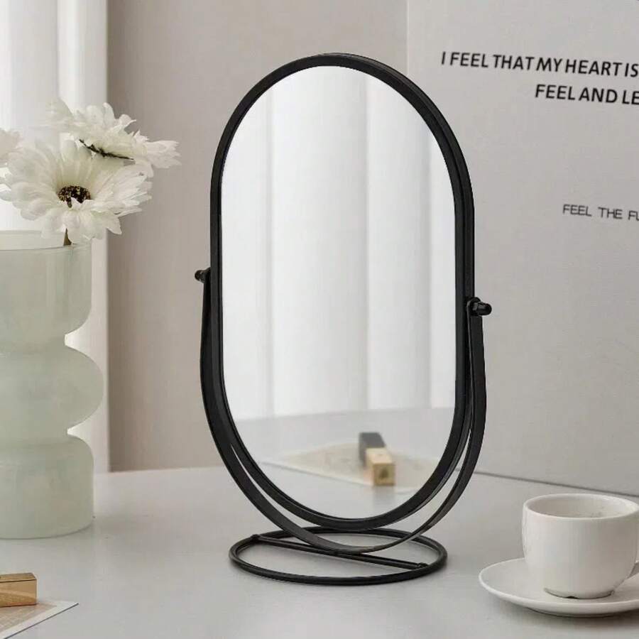 1pc Elegant Rotating Makeup Mirror, Vanity Mirror With HighDefinition