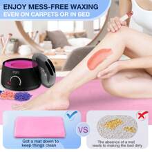 Waxing Kit 69 Items, Halloween/Christmas Holiday Gift WUWUVISTA Hair Removal Hard Wax Kit With Wax Warmer,Waxing Beads For Women Men For Face/Brazilian/Full Body/Bikini/Sensitive Skin - Black - View 4