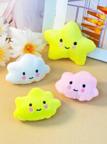 1pc Plush Star Shaped Pet Toy, Squeaky, Chewable Toy For Dogs & Cats, Pet Supplies