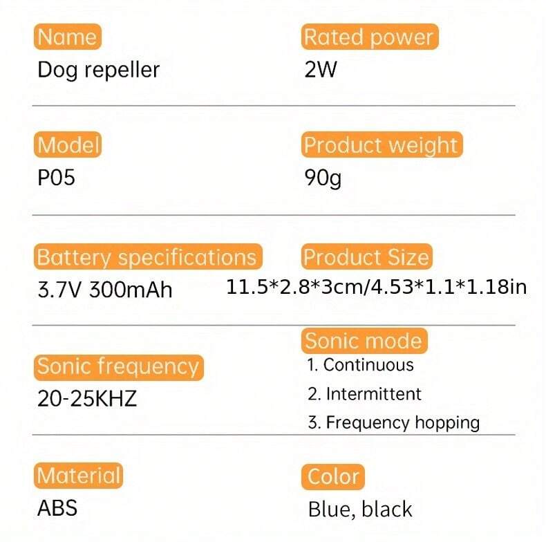 Shein Stop Ultrasonic Dog Bark Deterrent, Stop Dog Barking Device With 3 Modes ...