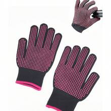 Set de herramientas para el cuidado y peinado del cabello: 6/4/2/1 piezas de peine rizado de silicona con perlas de doble/un solo lado, rizador, plancha de pelo, guantes resistentes al calor