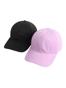 2pcs Women Simple Fashion Baseball Cap, Seasonal Festival Sun Hat, Adjustable Couple Daily Travel Outdoor Casual Sports Cap Halloween