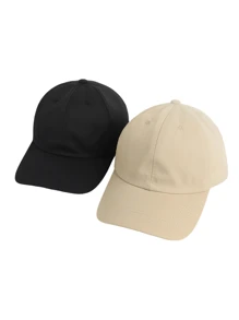 2pcs Women Simple Fashion Baseball Cap, Seasonal Festival Sun Hat, Adjustable Couple Daily Travel Outdoor Casual Sports Cap Halloween