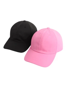 2pcs Women Simple Fashion Baseball Cap, Seasonal Festival Sun Hat, Adjustable Couple Daily Travel Outdoor Casual Sports Cap Halloween