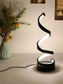 1 Stück klassische Schlangen-förmige spiralförmige LED-Schreibtischlampe - Schlafzimmer-Dekor Nachtlicht mit 3-farbiger dimmbarer Steuerung, USB-betrieben, moderne dekorative Lampe für Zuhause, Büro, Bar, Party, Schreibtisch-Beleuchtung, Mode-Lampe für das Jahr der Schlange
