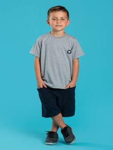 Summer Set For Boys T-Shirt And Bermuda Shorts - Xám - Xem 1