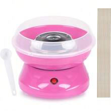 Candy Floss Machine Professional Automatic Candy Floss Maker Machine Round Cotton Sugar Machine Kit For Birthday Parties Children's Day Christmas Day And Wedding Party(Pink) - Pink - View 2