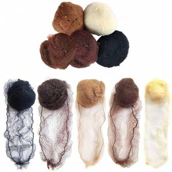 20PCS Top Quality Nylon Hair Net Star Dance Recital Buns / Hair Extension Weaving Cap Hairnets