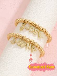 1 chiếc Vòng tay bướm tên tùy chỉnh dễ thương cá nhân hóa màu vàng cá nhân hóa cho trẻ em, bạn bè, gia đình, trang sức tiệc sinh nhật, quà tặng cho mùa tựu trường/tốt nghiệp cho bé gái Trang sức tiệc dễ thương ngọt ngào và quà tặng sinh nhật Ý tưởng quà tặng mùa đông cho bé trai bé gái Ngày lễ tình nhân - vòng tay bướm - Xem 1