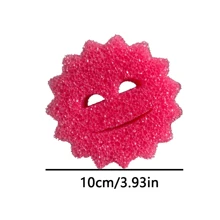 3 包厨房洗碗海绵 - 带脸，与爸爸妈妈一起有趣地清洁，耐刮擦，圣诞节和万圣节的可爱清洁用品，洗碗海绵随机颜色 - 彩色 - 查看 7