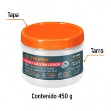 Automotive Grease, Bentonite Base, 450 G, Truper - 彩色 - 查看 2