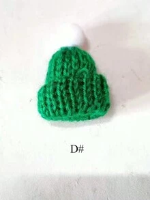 10 件迷你帽子，用于工艺品圣诞节，针织帽和围巾，红绿针织饰品，可爱娃娃衣服配件玩具装饰，圣诞节，圣诞装饰品，圣诞派对礼品，奇怪的东西，场景装饰，酷炫装饰，摄影道具，便宜的东西，圣诞节 - 彩色 - 查看 13