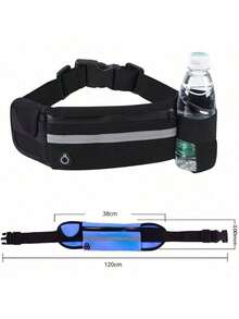 Waterproof Waist Bag Cell Phone Holder Sports Bike Fitness Bag - Black - View 8