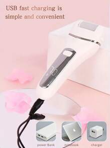 充电式电动去脚老茧机脚部死皮研磨器修脚脚锉去茧器 - 彩色 - 查看 4