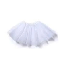 Children's Tulle Skirt 30cm [For Parties, Etc.] - White - View 1