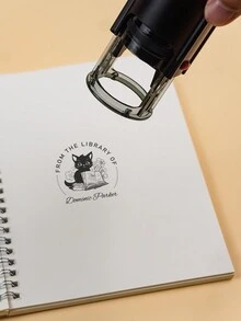 来自图书馆 | 藏书票 | 山书印章 | 本书属于个性化图书馆印章 | 自定义图书馆印章 | 书籍印章 - 黑色 - 查看 6