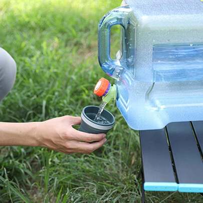 Camping Water Container With Tap Hiking Water Storage Bucket Portable Carrier 12L For Camp Fishing Picnic BBQ Travel