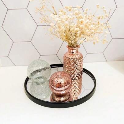 Bandeja Espelhada Banheiro Lavabo Bandeja Decorativa Multiuso