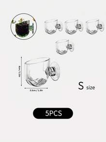 Plastic Fish Tank Decoration Cup, Suitable For Loading Small Stones And Food