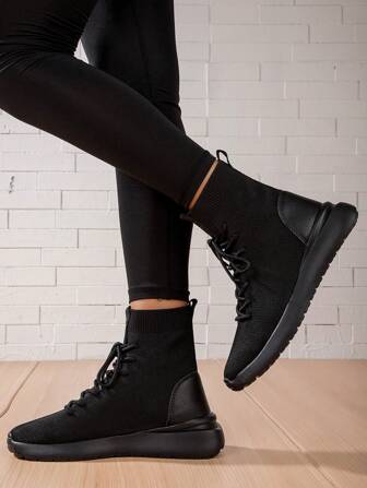 Popular Bright Color Comfortable Couple Casual Sporty Fashion Sneakers, Thick Sole, Outdoor Breathable Running Shoes