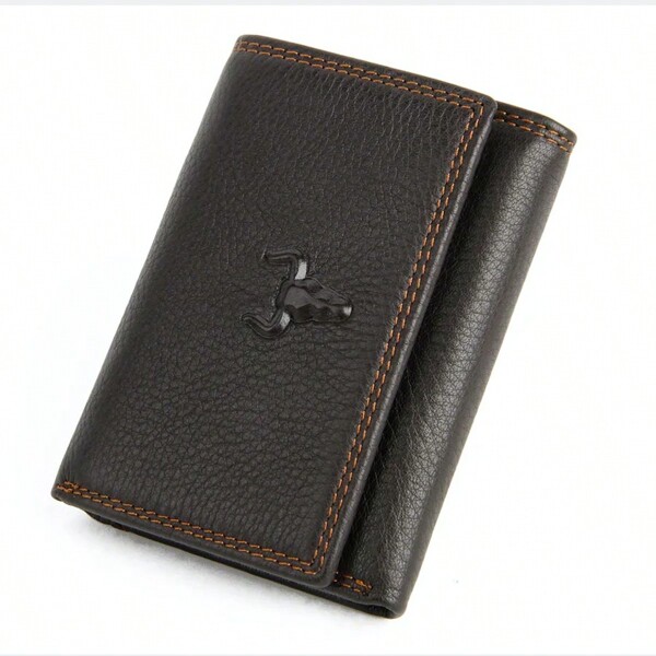 Men's Wallet Trifold Wallet Ultra Slim Genuine Leather Card Wallet Small Wallet For Men Brown Bag Travel Accessories Large Capacity Purses And Bags ID Credit Card Holder Wallets Travel Essentials Perfect Fathers Day Gifts Christmas Anniversary Birthday Gift For Him