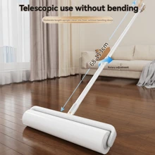 1pc Refillable Lint Roller With Extra Long Handle And Large Adhesive Roll For Pet Hair Removal