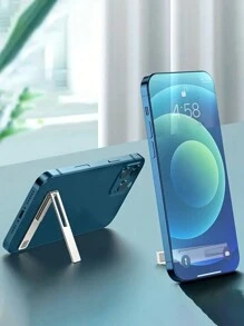 1 Stück ultradünner minimalistischer Handyhalter, mini selbstklebende Halterung, faltbarer lässiger Halter, portabel kompatibel mit iPhone, Android Handy, Geschenk zum Geburtstag, Familie, Freund Handyständer, Handyzubehör