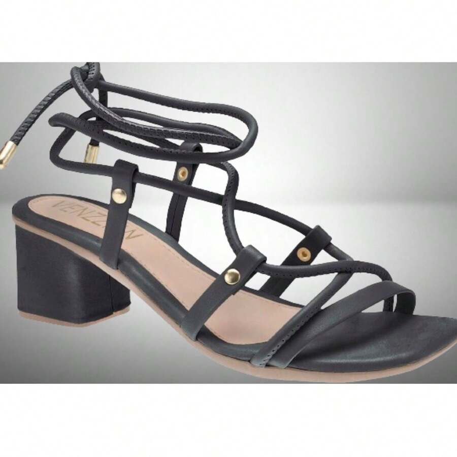Women Heeled Sandals - màu đen - Xem 1