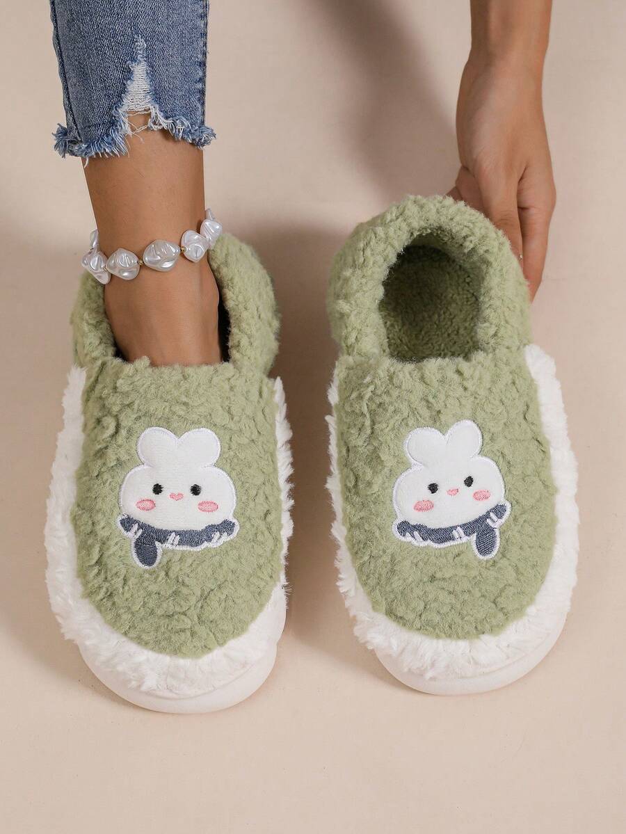 Dép giữ nhiệt cho nữ, giày thời trang mới không quai hậu dễ thương đi trong nhà/ngoài trời 2024 dành cho nữ