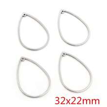 5pcs 316 Stainless Steel Charms Geometry Metal Stamping Blanks DIY Porous Connector Pendant Necklace Earring Accessories