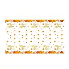 1 件 130x220 厘米矩形感恩节丰收桌布，印有火鸡和枫叶图案，感恩节快乐装饰，适合家庭活动、派对、餐桌、圣诞节 - 彩色 - 查看 9