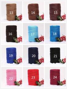 1pc, 200M Light Body Thick Ice Silk Thread Cylinder Thread Hollow Thread Ice Thread Hand Woven Crochet Hat Cushion Hook Bag Thread