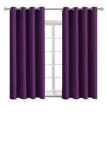 Estelar Textiler 1入組紫色臥室窗簾遮光窗簾房間客廳遮光窗簾