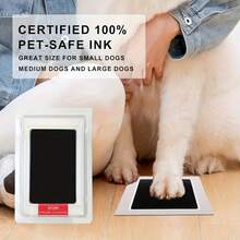 Touchless Pet Paw Print Ink Pad - Create Lasting Memories Of Your Beloved Pet With Mess-Free Ink Pad - Black - View 2