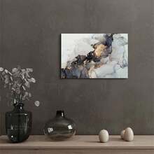Nature Mountain Wall Art For Living Room, National Park Sunflower Landscape Canvas Picture Wall Decor 12x16, Sunset Grand Teton Lake Prints Painting Artwork For Kitchen Bedroom Home Decoration - Chất lỏng trừu tượng - Xem 2