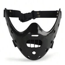 Collectible Hannibal Mask, Resin Craft Decor Item, Home Accessory, Black (Inspired By The Silence Of The Lambs Movie) - Black - View 10