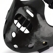 Collectible Hannibal Mask, Resin Craft Decor Item, Home Accessory, Black (Inspired By The Silence Of The Lambs Movie) - Black - View 8