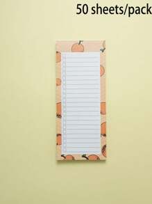 50 st/förpackning magnetiska anteckningsblock, stor inköpslista, att-göra-lista, påminnelser - stark magnetisk baksida, fruktmönster, magnetiska avrivbara självhäftande lappar, liten anteckningsbok, daglig planerare, incheckningsanteckningar, anteckningslista, uppgiftslista, bästa presenten till födelsedag, examen - Multifärgad - Visa 9