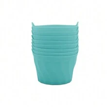 4Pcs/8Pcs Silicone Baking Air Fryer Cup, Reusable Silicon Air Fryer Baking Liner, Replace Disposable Parchment Paper Square Shaped Liner, Silicone Muffin Cups For Baking Cake Egg Tart Pudding Baking- Kitchen Air Fryer Accessory
